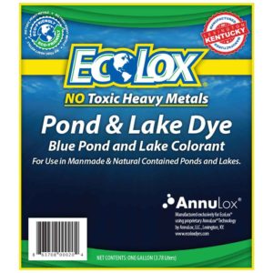 EcoLox Blue Pond Dye Front Label